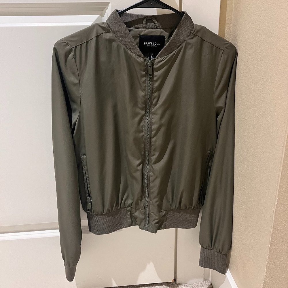 Brave Soul Khaki bomber jacket | XS